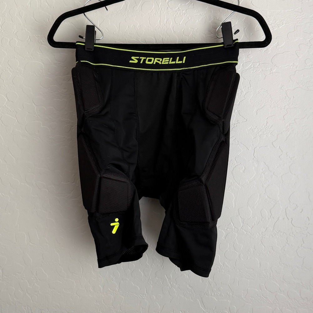 Storelli Men's Bodyshield Goalkeeper Slider Shorts Black Medium